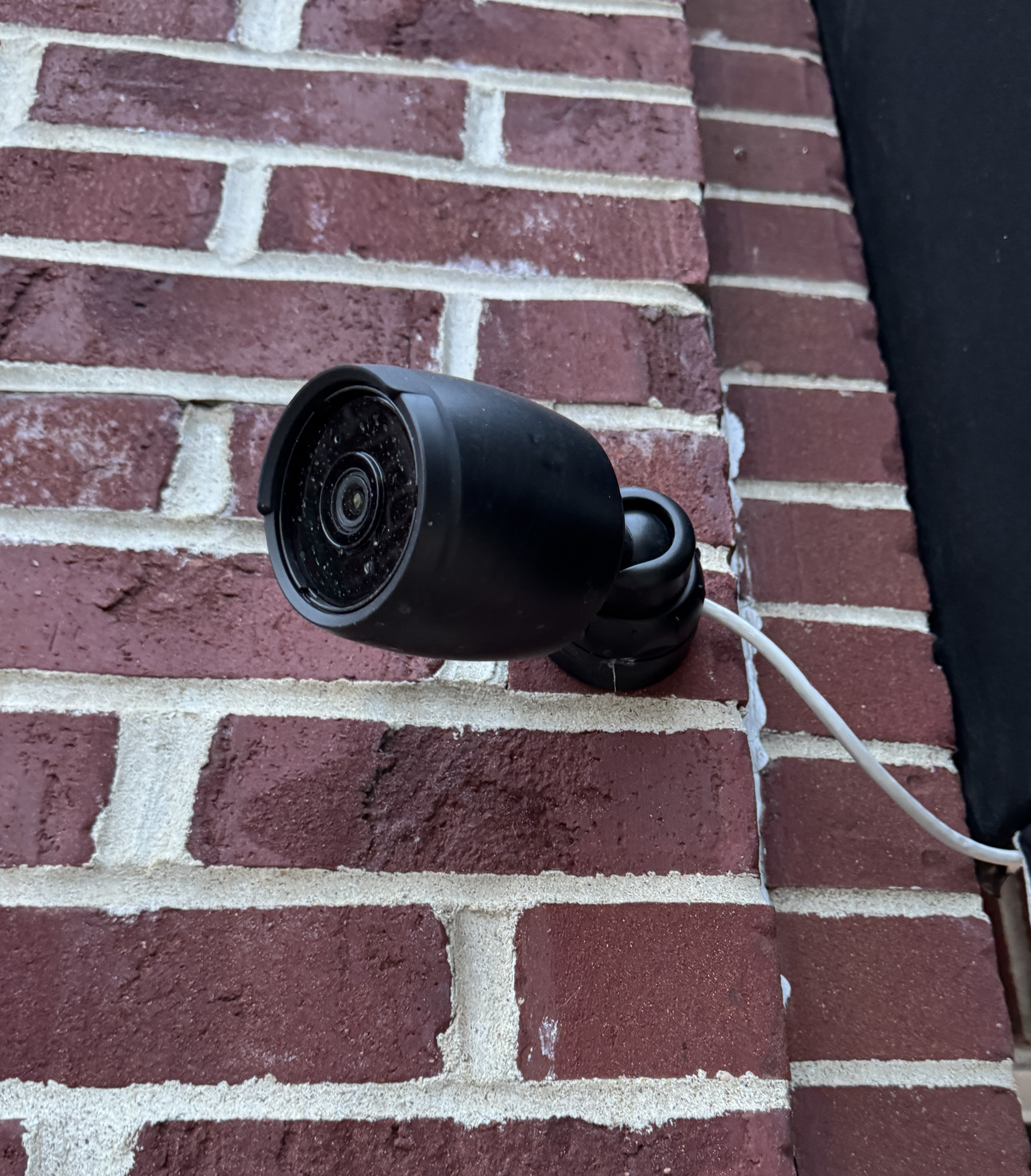 Professional surveillance camera installation.